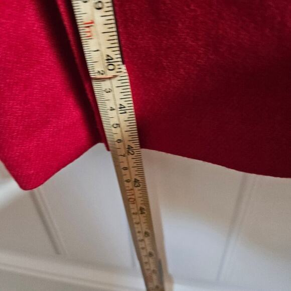 Sag Harbor Vintage Wool Pants Womens Size 16 Red High Rise 90s Retro Mod Slacks - Picture 7 of 10